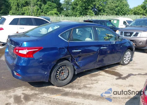 2016 Nissan Sentra S z USA, uszkodzony, nr VIN 3N1AB7AP8GY318826